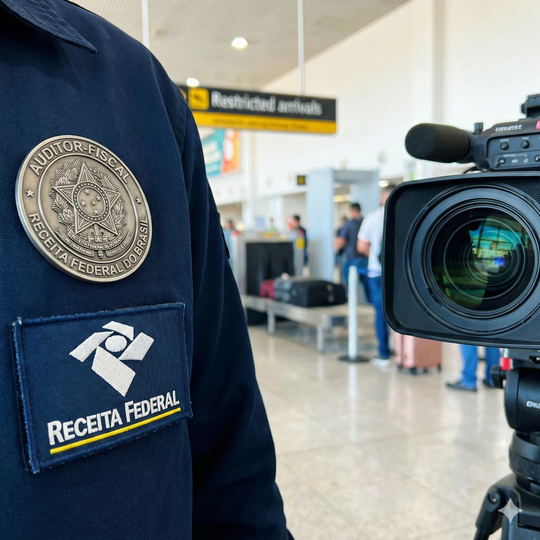 Receita Federal Câmera de filmagem